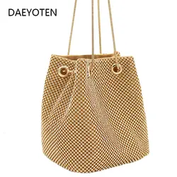 DAEYOTEN новые роскошные стразы ведро Для женщин сумка Crossbody вечерняя сумочка; BS010 женщина леди сумки вечерние Повседневное сумки ZM0063