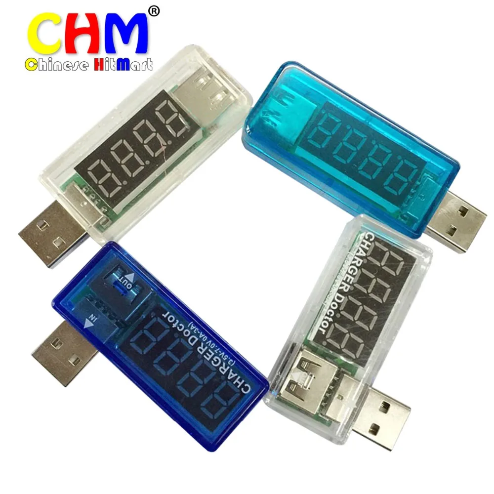

newest USB Current Voltage Tester USB Voltmeter Ammeter Detector Double Row Shows Straight and curved size #bp1610022