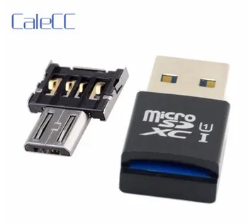 

Mini Size USB 3.0 to Micro SD SDXC TF Card Reader with Micro USB 5pin OTG Adapter for Tablet / Cell Phone