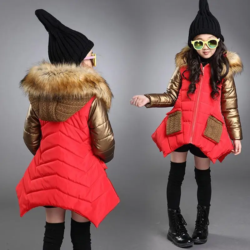 New children outerwear cotton winter Hooded coats Winter Jacket Kids