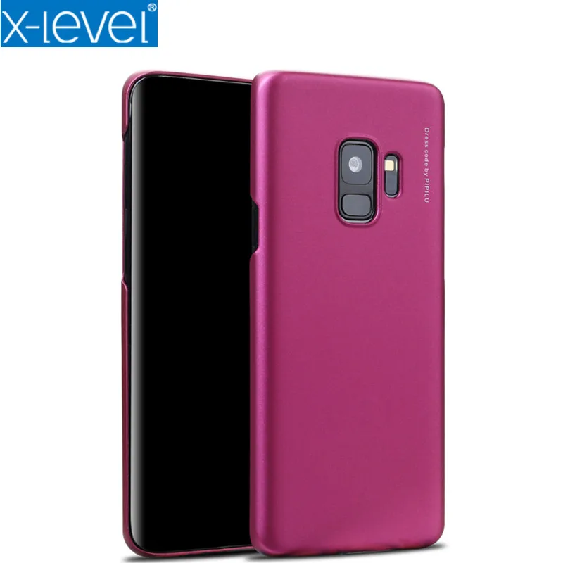 Чехол для Samsung S9 X-Level оригинал Knight чехлы телефонов Plus шелковистый ПК жесткий