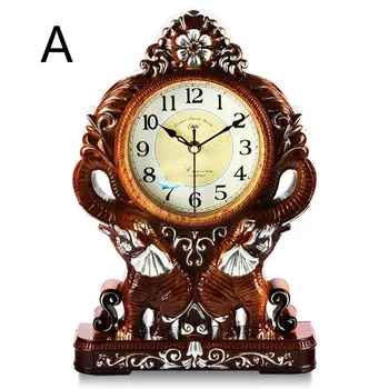 1PCS European mute clock fashion elephant clock retro bedroom desk clock pastoral creative bedside LU607538 1PCS European mute clock fashion elephant clock retro bedroom desk clock pastoral creative bedside LU607538