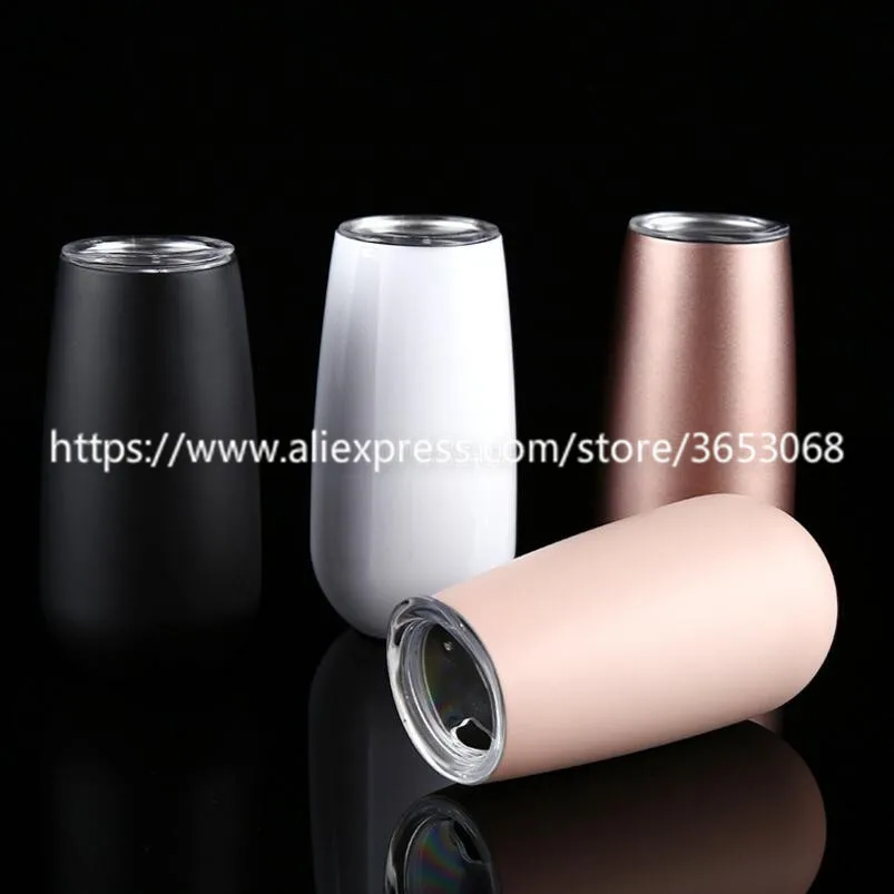 

Hot Sale New Product Creative Egg Shaped Double Wall Vacuum Insulated Stainless Steel Wine Glass Drinking Tumbler Cup With Lid