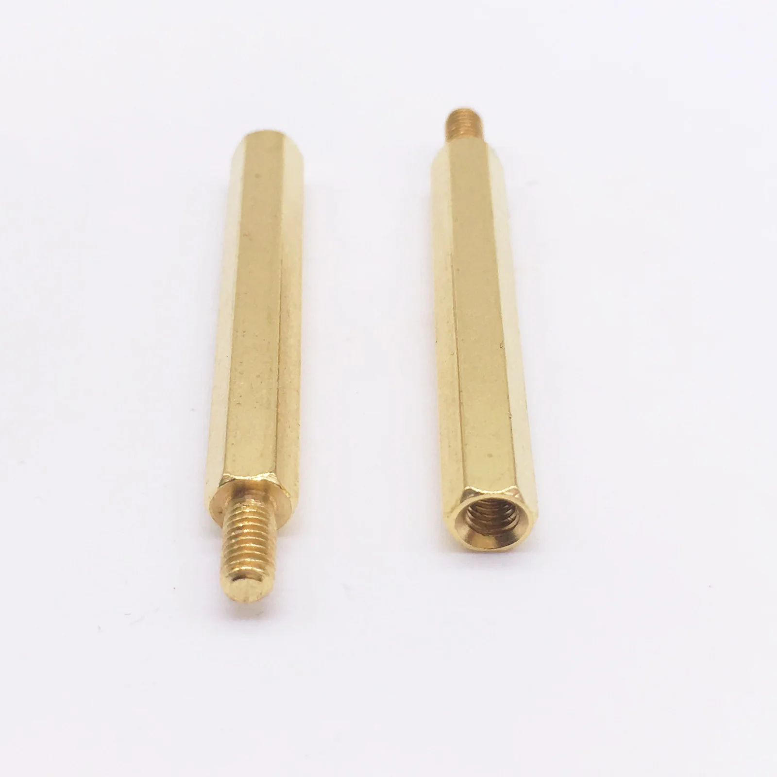 

M3x15+6 Spacer Screws Hex Standoff Nuts Male to Female Brass Golden Pack 100