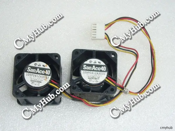 Натуральная для sanyo denki 109P0412A3033 DC12V 0.075A 6pin 6 провод 4028 2*40x40x28 мм охлаждения