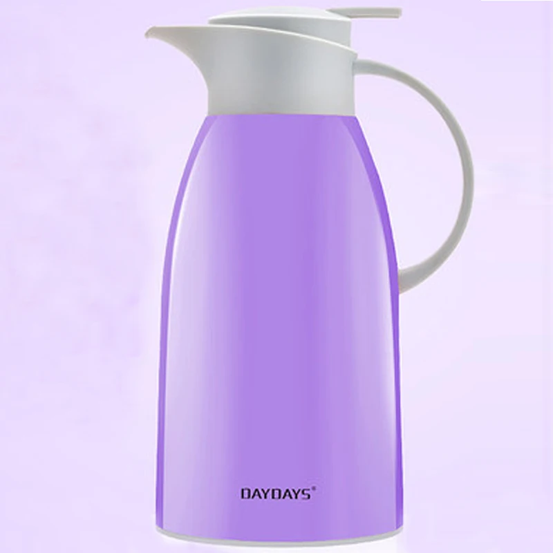 DAYDAYS 1600ML Plastic Body Vacuum Water bottle mug Thermos Pot Insulated Coffee Carafe Glass Liner Flask |