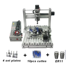 5 осевой ЧПУ 3040 Металлический Мини DIY ЧПУ гравировальный станок PCB фрезерный станок, гравировка рамы