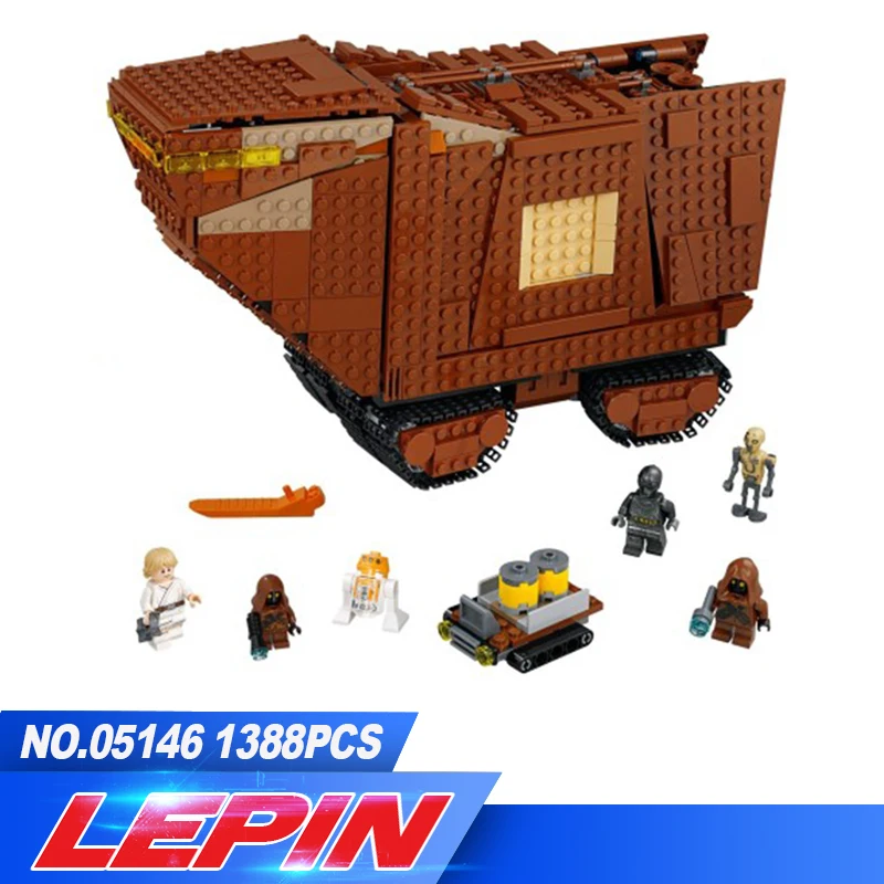 

Lepin 05146 Star Wars Series The Sandcrawler Compatible Legoing 75220 Model Building Blocks Kids Wars Toys Funny Christmas Gifts