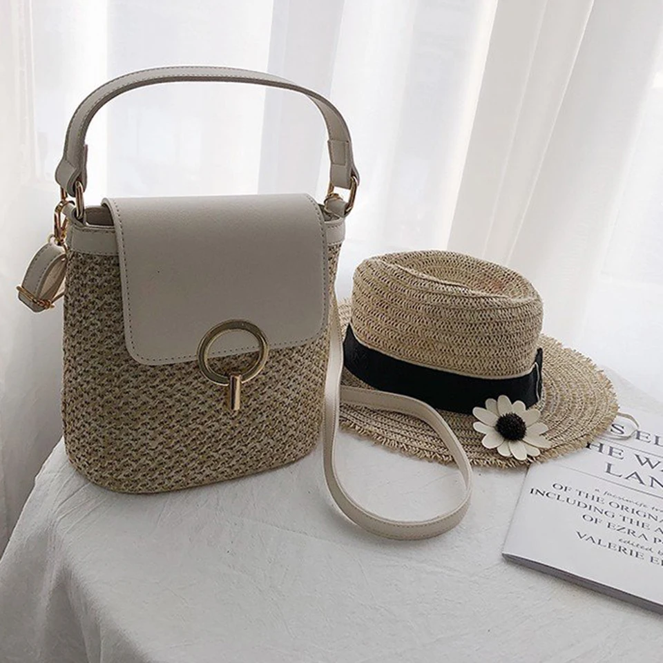 Straw Bucket Bag (9)