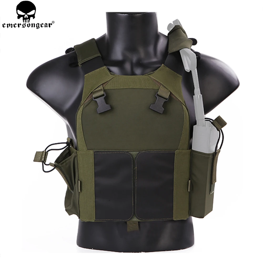 EMERSON тактический жилет охотничий пуленепробиваемый жилет Airsoft emersongear Plate Carrier Molle жилет боевой штурмовой жилет EM7353