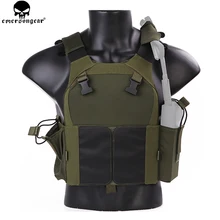EMERSON тактический жилет охотничий пуленепробиваемый жилет Airsoft emersongear Plate Carrier Molle жилет боевой штурмовой жилет EM7353