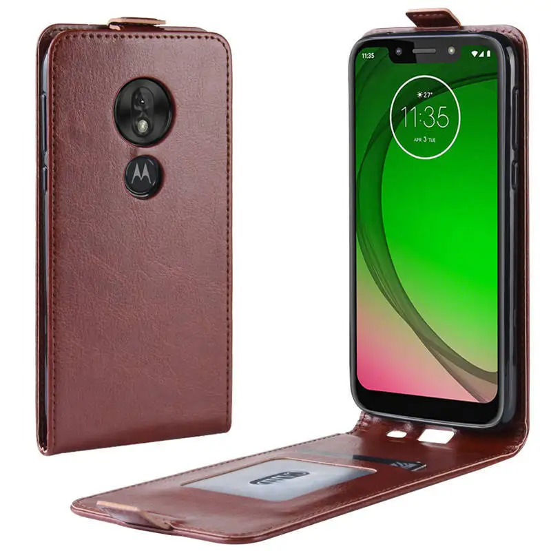 Phone-Case-for-Motorola-Moto-G7-Play-EU-Version-Cover-Vertical-Flip-PU-Leather-Cover-For