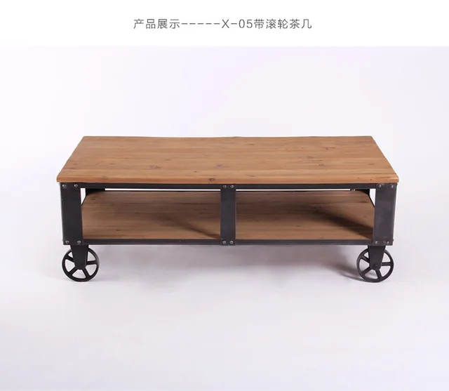 American Country Rural Countryside Retro Wood Coffee American Country Rural Countryside Retro Wood Coffee Table Tea Loft Nordic