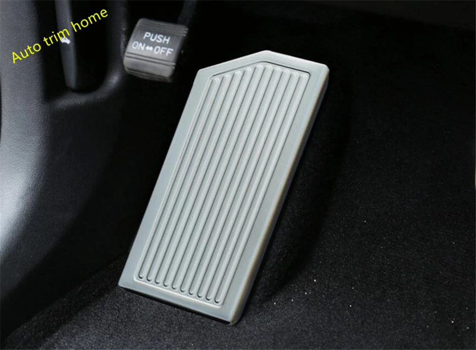 

New Style ! Interior For KIA Sportage 2016 Stainless Steel Foot Rest Pedal Frame Cover Trim 1 Pcs