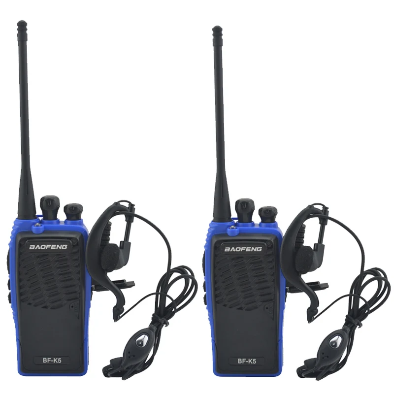 2 шт./лот Blue baofeng BF-K5 UHF 400-480MHz Портативное двухстороннее радио BAOFENG рация с наушником Любительское радио