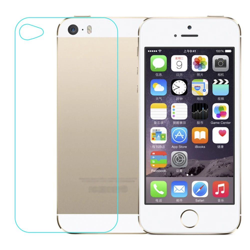 Спереди или сзади закаленное Стекло Экран протектор для iPhone 5 5S 5C SE 6 S 7 плюс