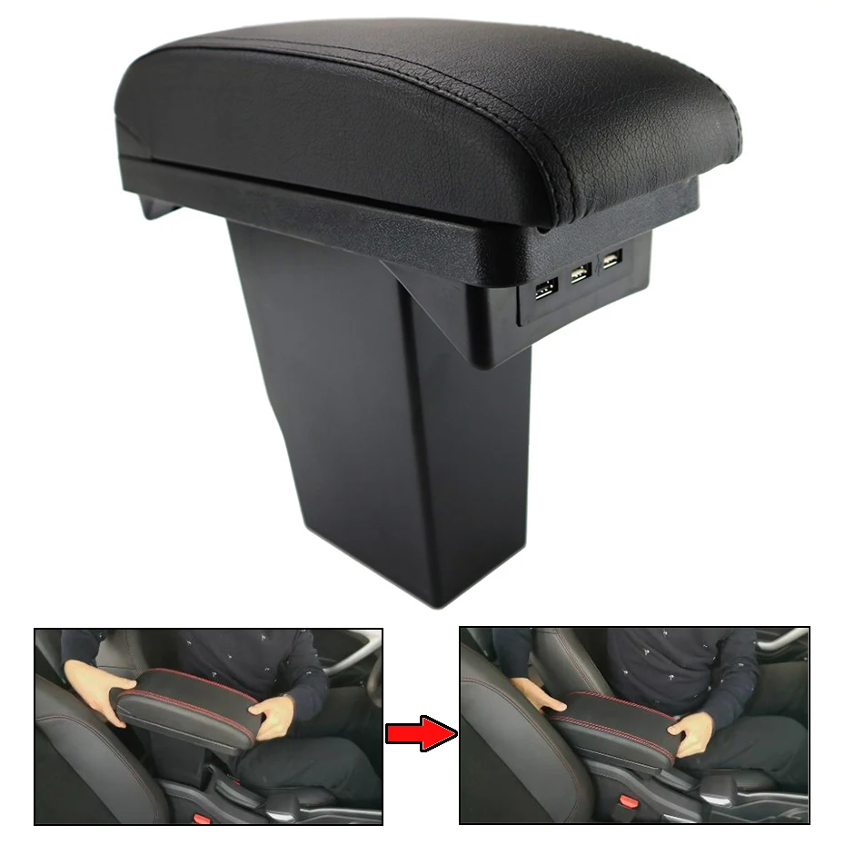 Für Peugeot 2008 Armlehne box Für Peugeot 208 Auto armlehne box 2019-2023  Zentrale Lagerung box Retrofit USB lade auto zubehör - AliExpress