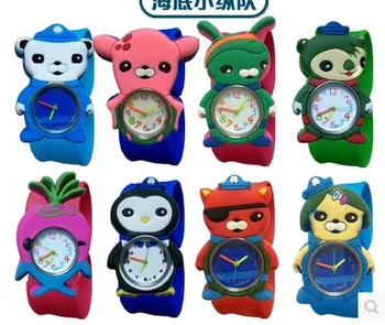 

2017 new kids slap watches children cartoon slap silicone The Octonauts watches for kids 1pcs