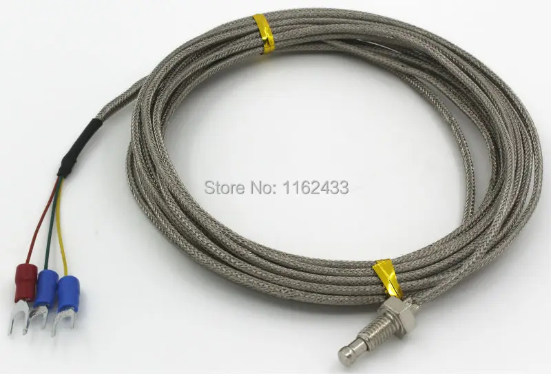 FTARB01 PT100 5 м кабель болт M6 нить голову RTD винт Температурный датчик WZPT-02