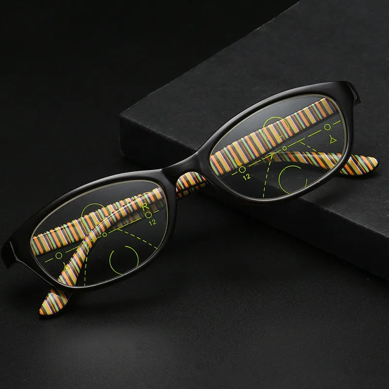 

2019 New Multi-Focal Progressive Reading Glasses Women Prescription Presbyopic Eyeglasses Female Eyewear +1.0+1.5+2.0+2.5+3.0