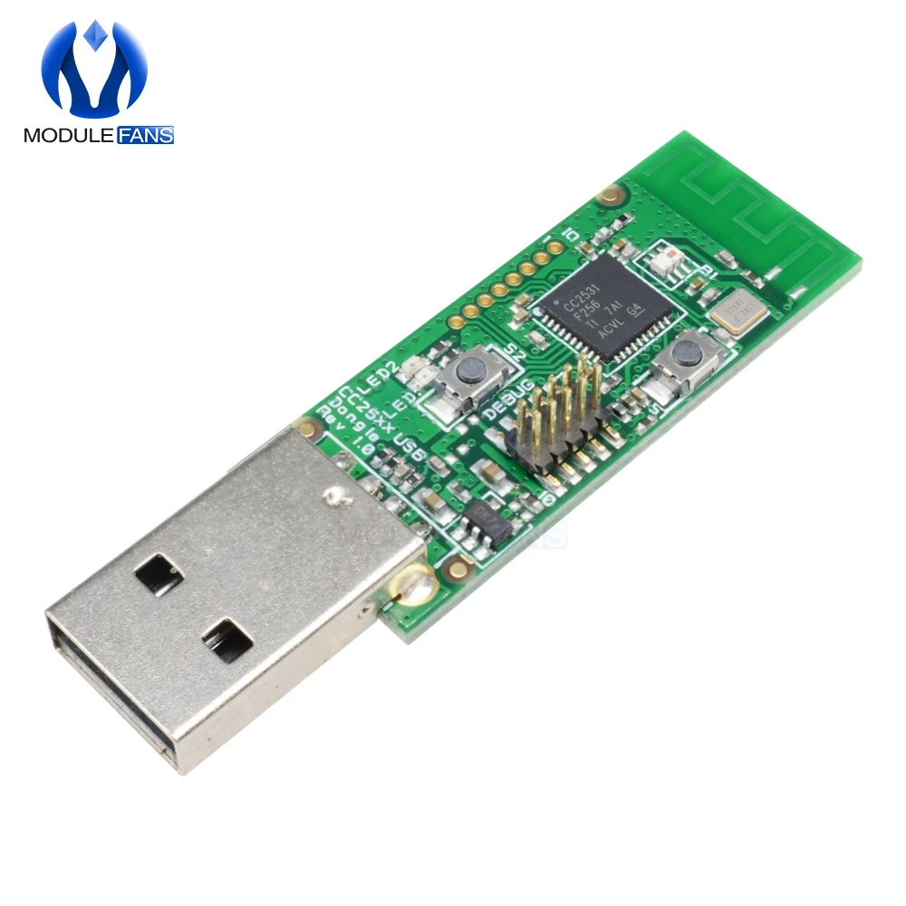 1 комплект CC2531 Zigbee эмулятор CC-Debugger USB программист CC2531 CC2540 анализатор Bluetooth модуль wth разъем кабель загрузчика