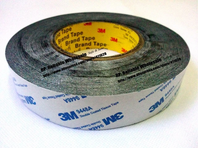 3M9448A double-sided tape thin double-sided adhesive thickness 0.15 mm  translucent non-woven tape 10 mm wide * 55 meters long