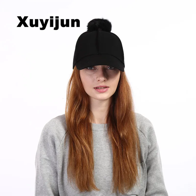 

Xuyijun Spring hat for women knitted wool snapback Woolen hat 2017 new fashion cute baseball cap 30 percent Wool