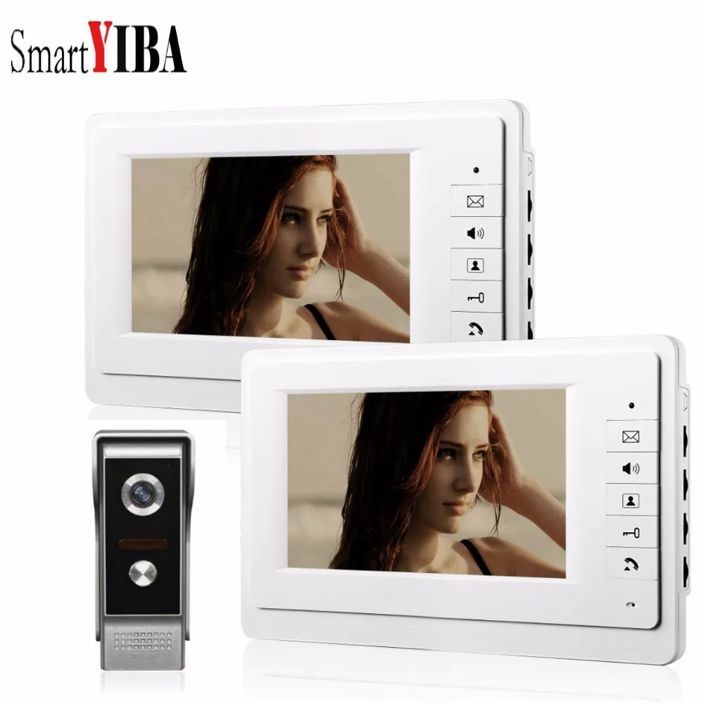 #*Cheap SmartYIBA 7 Inch Video Doorbell Wired Intercoms for Private Home Night Vision Camera IR LCD TFT Color Screen Video Door Phone
