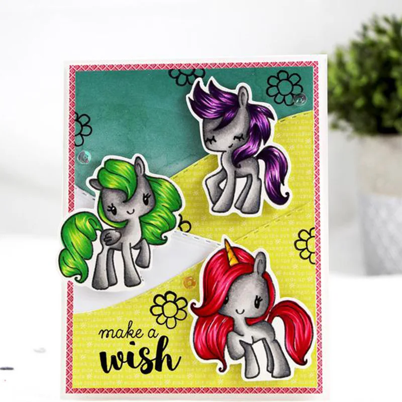 

Magical Friends Clear Stamp DIY Stencil For Scrapbooking Handcraft Embossing Template Paper Cards Crafts Fun New Handmade