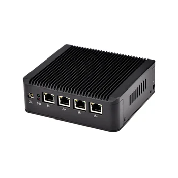 Barebone Mini Pc Desktop Computer Nano Itx J1900 4* lan x86 Mini Computer pfsense Firewall Linux Fanless PC Mini Server 190G4