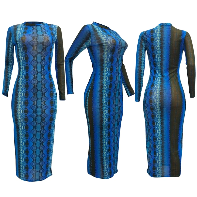 snake print dress -33