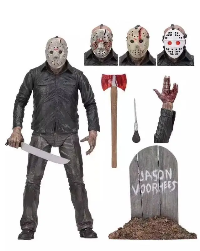 

NECA Original Friday The 13TH Part5 A New Beginning Jason PVC Action Figure Model Doll 18cm