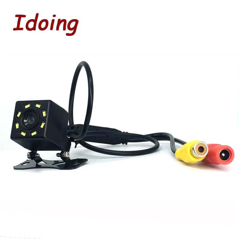 Tanie Idoing HD CCD kamera cofania samochodu 8 światła ir cofania samochodu dodatkowa kamera cofania widok z tyłu kamera do androida 4.4 5.1 6.0 7.1