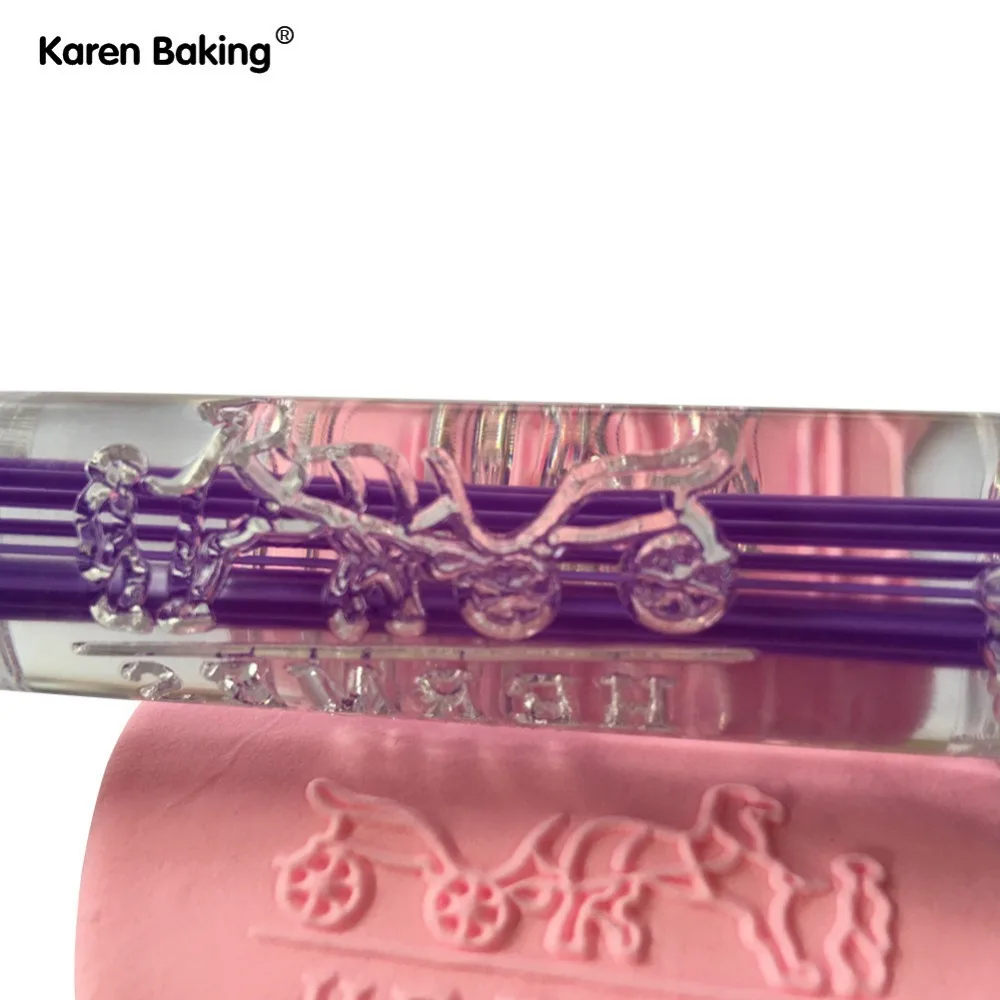 

Textured Embossing Acrylic Rolling Pin Cake Decoration Tools--A244