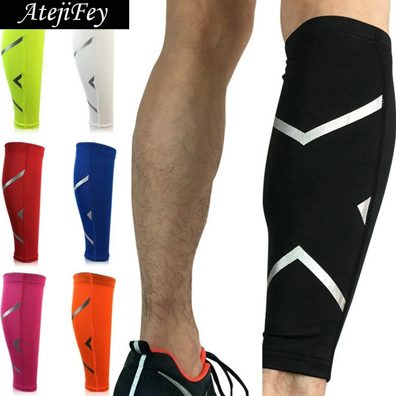 

1pair Elastic Legwarmers Pressure Leggings Sports Running Fitness Men Women Muscle Protection kneepad Support Leg Sleeve