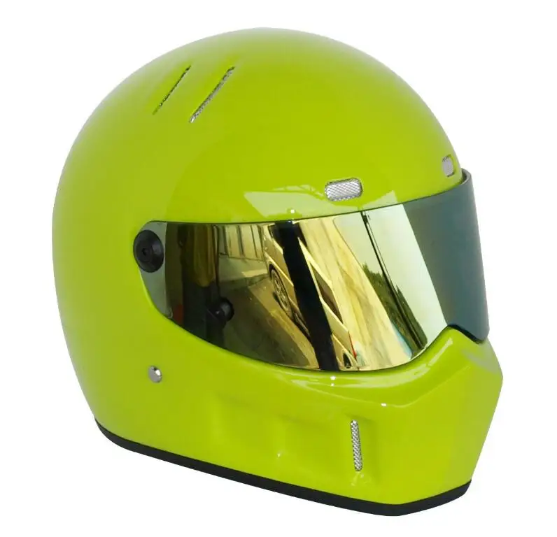 ATV-1 TOP gear StarWars стикеры Симпсонов модель мотоциклетный шлем для гонок Moto casco capacete - Цвет: Bright green 22