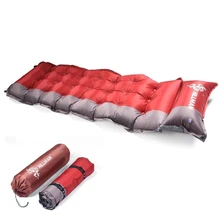 Утолщенный Самонадувающийся коврик для сна на открытом воздухе, пляжный походный коврик для кемпинга, надувной матрас, влагостойкая ткань эпонж, коврик для палатки, подушка