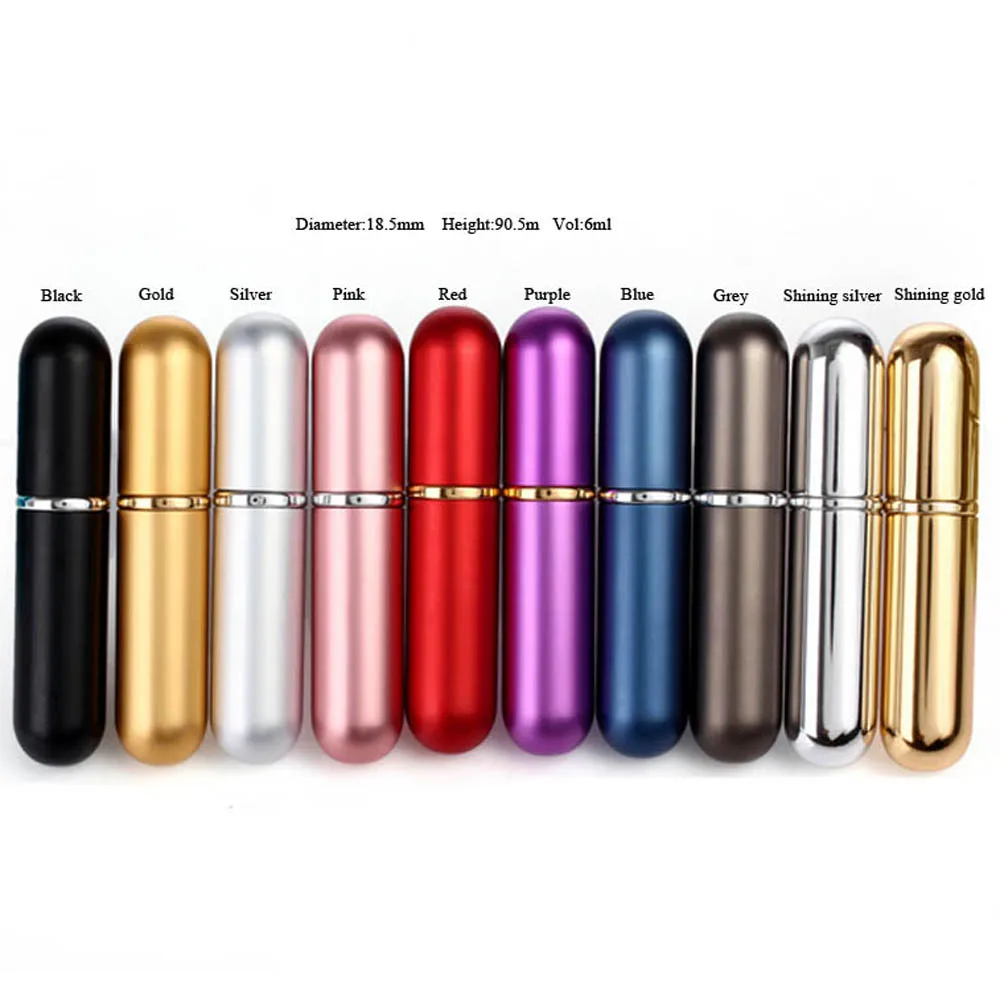 

24 x 6ml Cute Perfume Bottle Mini Portable Travel Refillable Perfume Atomizer Bottle For Spray Scent Pump Case Empty As Gift