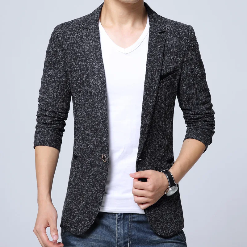 Hot New Arrival High quality Men's Blazer Slim Fit Business Casual