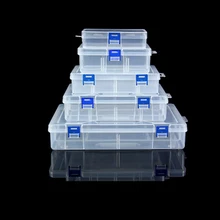 Прозрачный ящик для инструментов пластиковые контейнеры для пищевой коробки игрушки хранилище инструментов для ювелирных изделий винтовой швейный компонент винтовой ящик для хранения