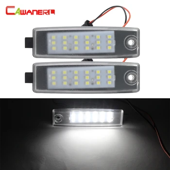 

Cawanerl For Toyota RAV4 Hiace Vanguard 2 Pieces Car Accessories LED Lamp Number License Plate Light Kit White 12V Styling