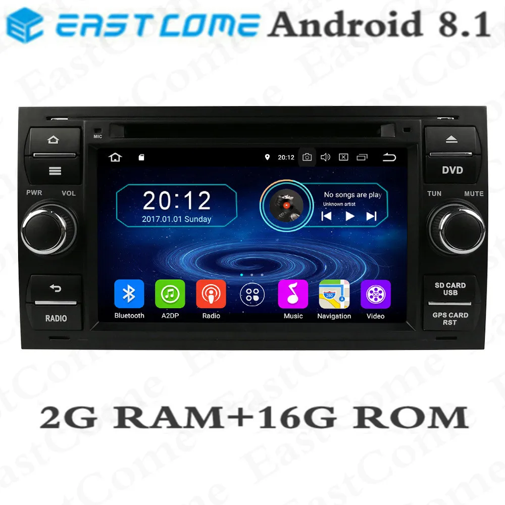 Автомобильный GPS навигатор 7 дюймов Android 8 1 для Ford Mondeo Connect Kuga Focus 2 S C MAX canbus рулевого