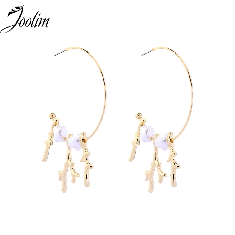 

Joolim Jewelry Wholesale/Delicatte Hoop Earring With Pearl