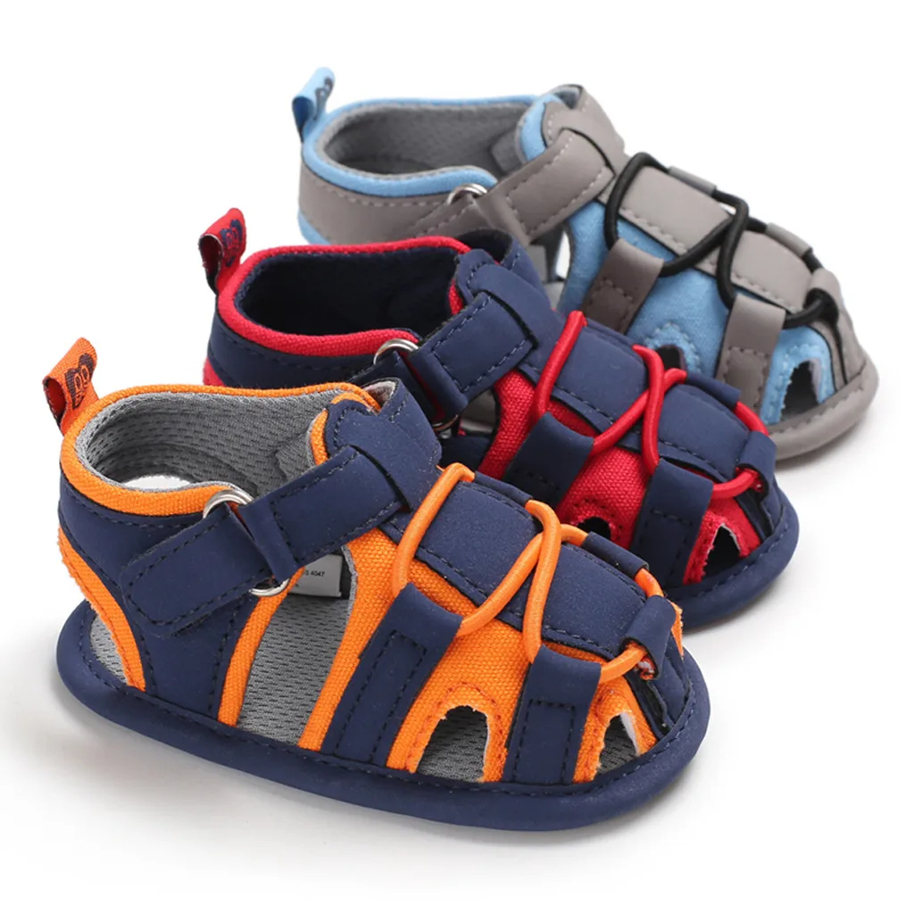 SAGACE/для новорожденных мягкая подошва; сандалии для новорожденных; нескользящие тонкие туфли для новорожденных мальчиков; сандалии с мягкой подошвой