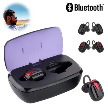 

Bluetooth 4.2 Stereo Headsets Noise Cancellation In-Ear Earphones With Charging Case For Sport Music For Samsung iPhone XS XR