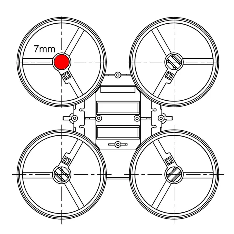 4 шт. все E011 Радиоуправляемый Дрон Mavic Pro Рамка для 716 720 718 мотор Inductrix FPV Pro Betaflight Whoop FC крошечные Модель "Сделай своими руками", Запчасти