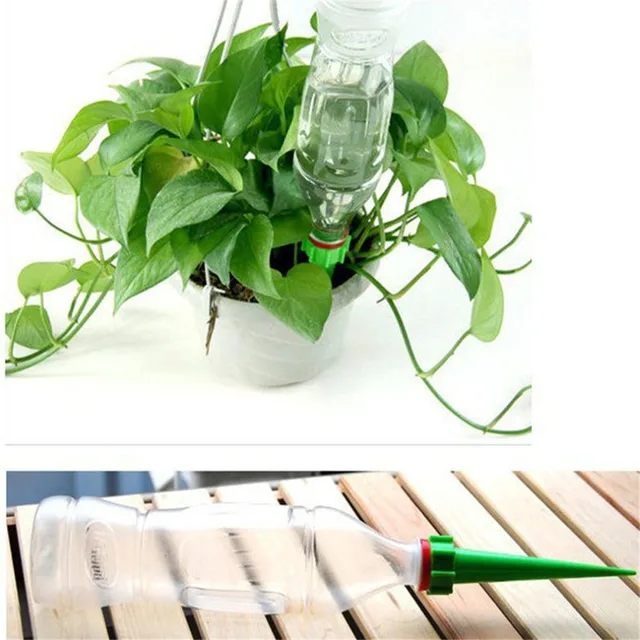 Special Offers DIY Automatic Self-Watering Seepage Moving Plant Waterer Bottles Lazy Flower Water Drip Irrigation Device Controller