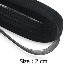 [IuBuFiGo] 0,"(2,0 см) Плоский жесткий Крин конский волос простая кринолиновая коса для изготовления шляп 100 Ярд/лот#2 цвета