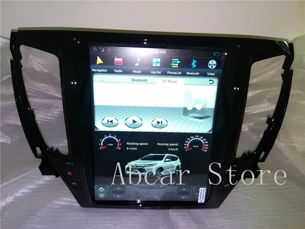 12,1 ''Tesla стиль Android 8,1 автомобильный dvd-плеер gps навигация для Mitsubishi PAJERO- стерео радио PX6 CARPLAY ips HDMI