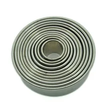 4 компл./лот) 11 шт. из нержавеющей стали, круглой формы Формочки с обычная кромка